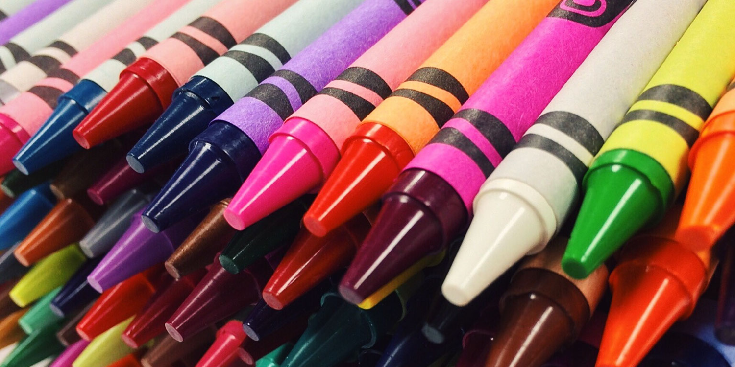 Header image for blog post; picture of crayons.