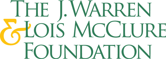 The logo for The J. Warren & Lois McClure Foundation, with the text in green and a stylized yellow ampersand, appears on the 2024 Report of the Common Data Project.